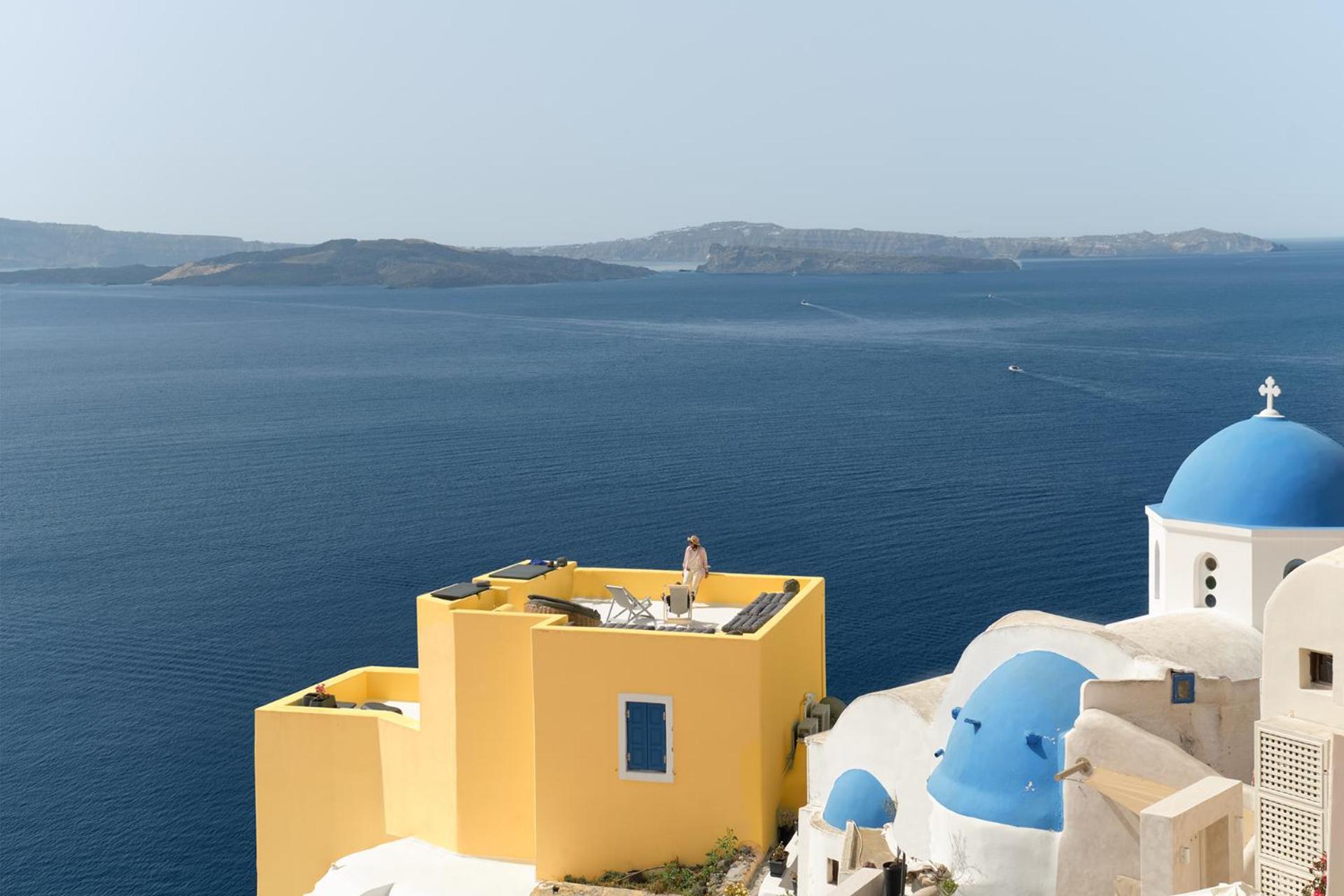 Ilivatos - Elegant Villa On The Caldera'S Edge Oia  Extérieur photo
